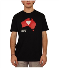 Ufc Mens White Heart Graphic T-Shirt