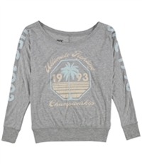 Womens Distressed Palm Tree 1993 Graphic T-Shirt