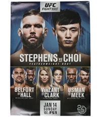 Ufc Unisex Fight Night Jan 14Th Sunday Official Poster
