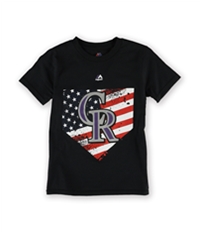 Majestic Boys Patriotic Home Plate Graphic T-Shirt