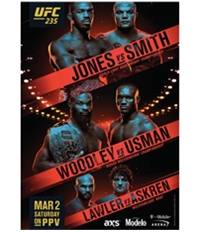 Ufc Unisex No. 235 Mar 2Nd Saturday Official Poster