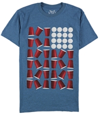 Univibe Mens Beer Pong Graphic T-Shirt