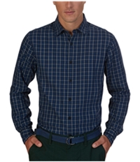 Nautica Mens Small Plaid Button Up Shirt, TW1