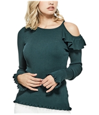 Guess Womens Cold Shoulder Knit Blouse