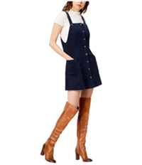 Socialite Womens Cord Overall Dress