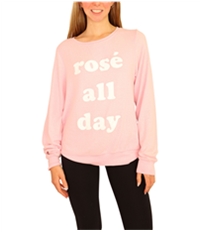 Dream Scene Womens Cotton Rose All Day Sweatshirt