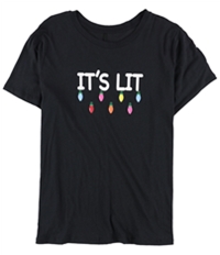 Carbon Copy Womens It's Lit Graphic T-Shirt