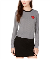 Carbon Copy Womens Heart Embellished T-Shirt, TW1