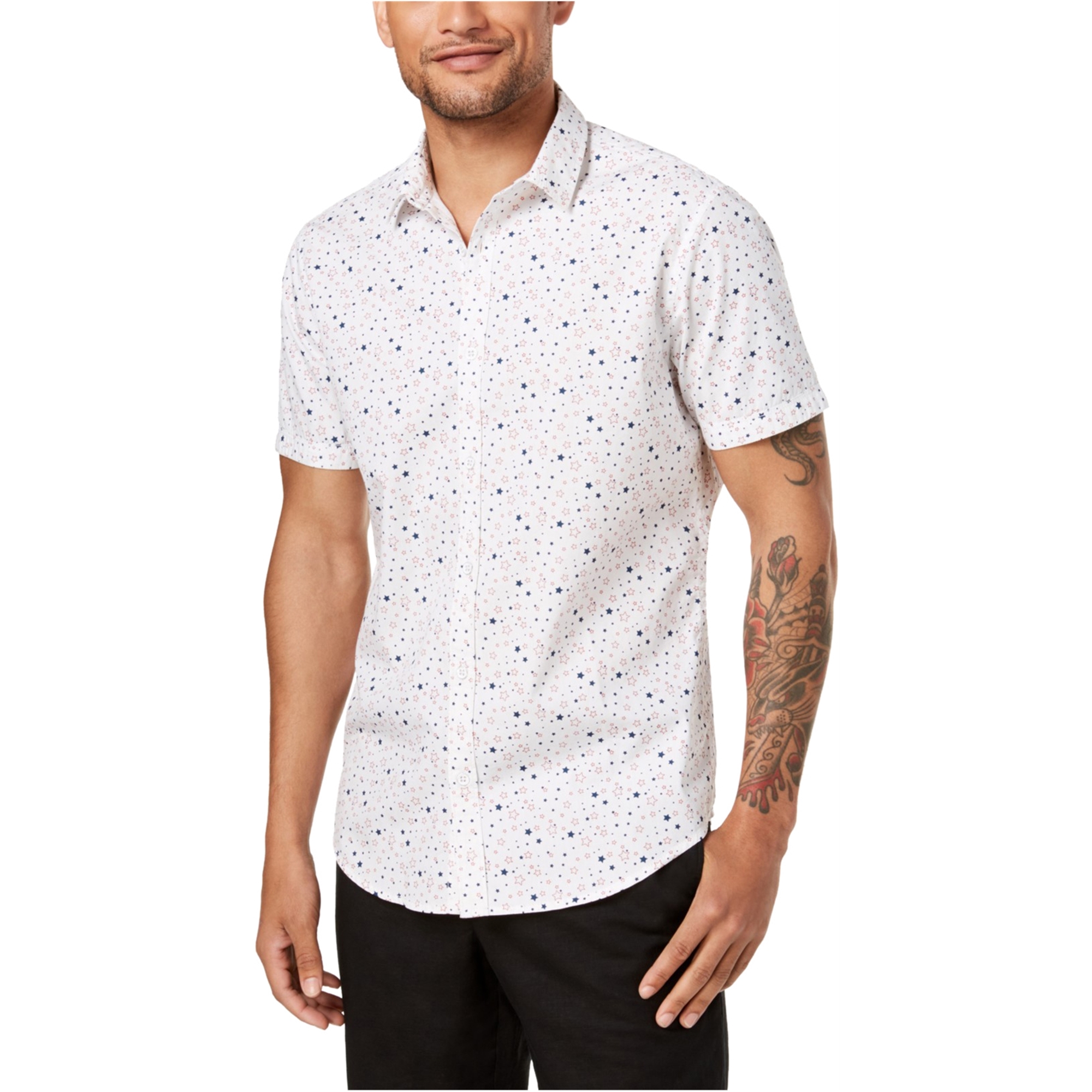 I-N-C Mens Printed Button Up Shirt | Mens Apparel | Free Shipping on ...