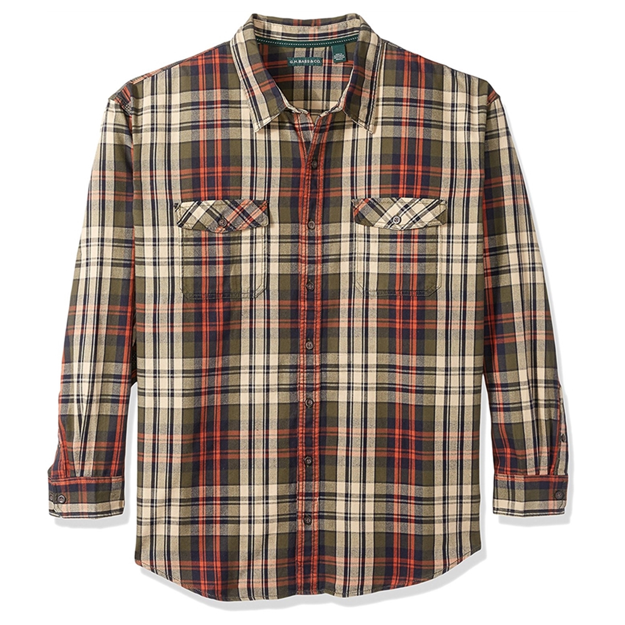 G.H. Bass & Co. Mens Fireside Flannel Button Up Shirt | Mens Apparel ...