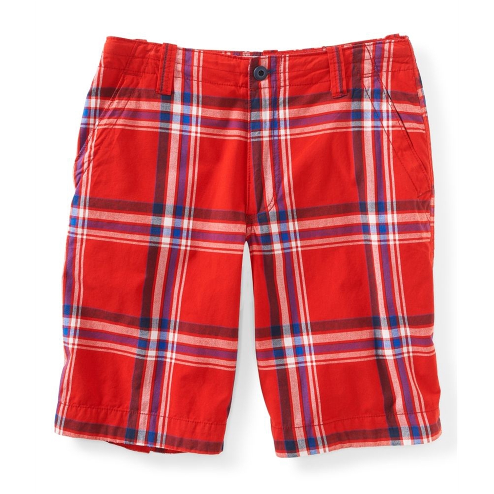 Aeropostale Mens Longer Length Plaid Casual Chino Shorts | Mens Apparel ...