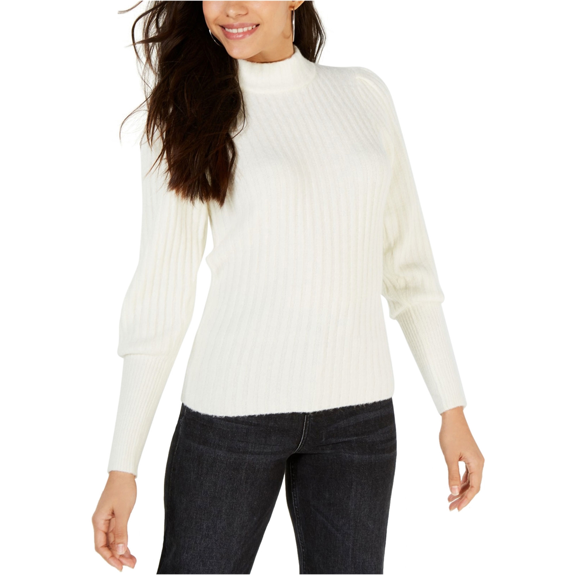 Leyden Womens Ribbed Mock Neck Pullover Sweater | Womens Apparel | Free ...