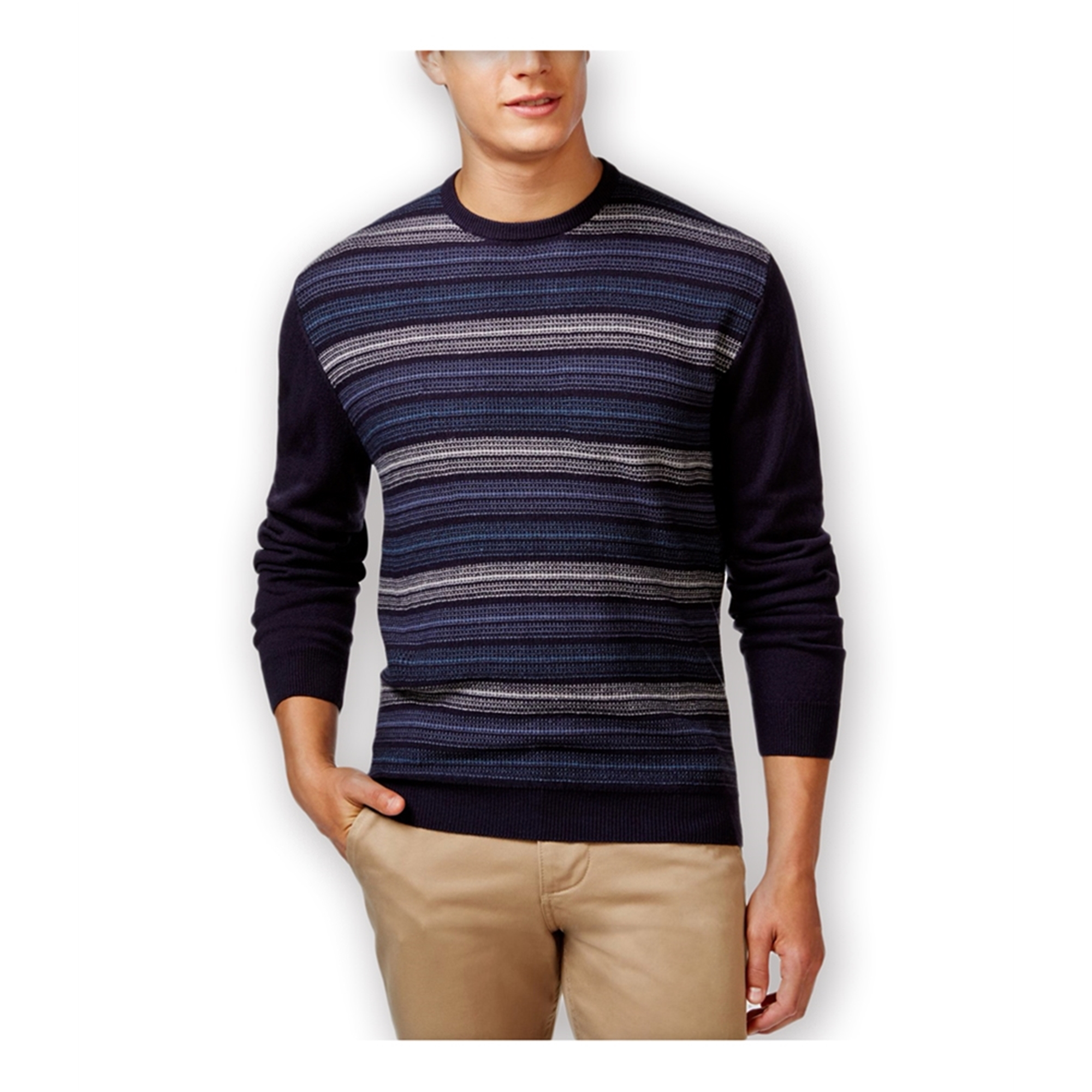 Weatherproof Mens Marled Striped Pullover Sweater | Mens Apparel | Free ...
