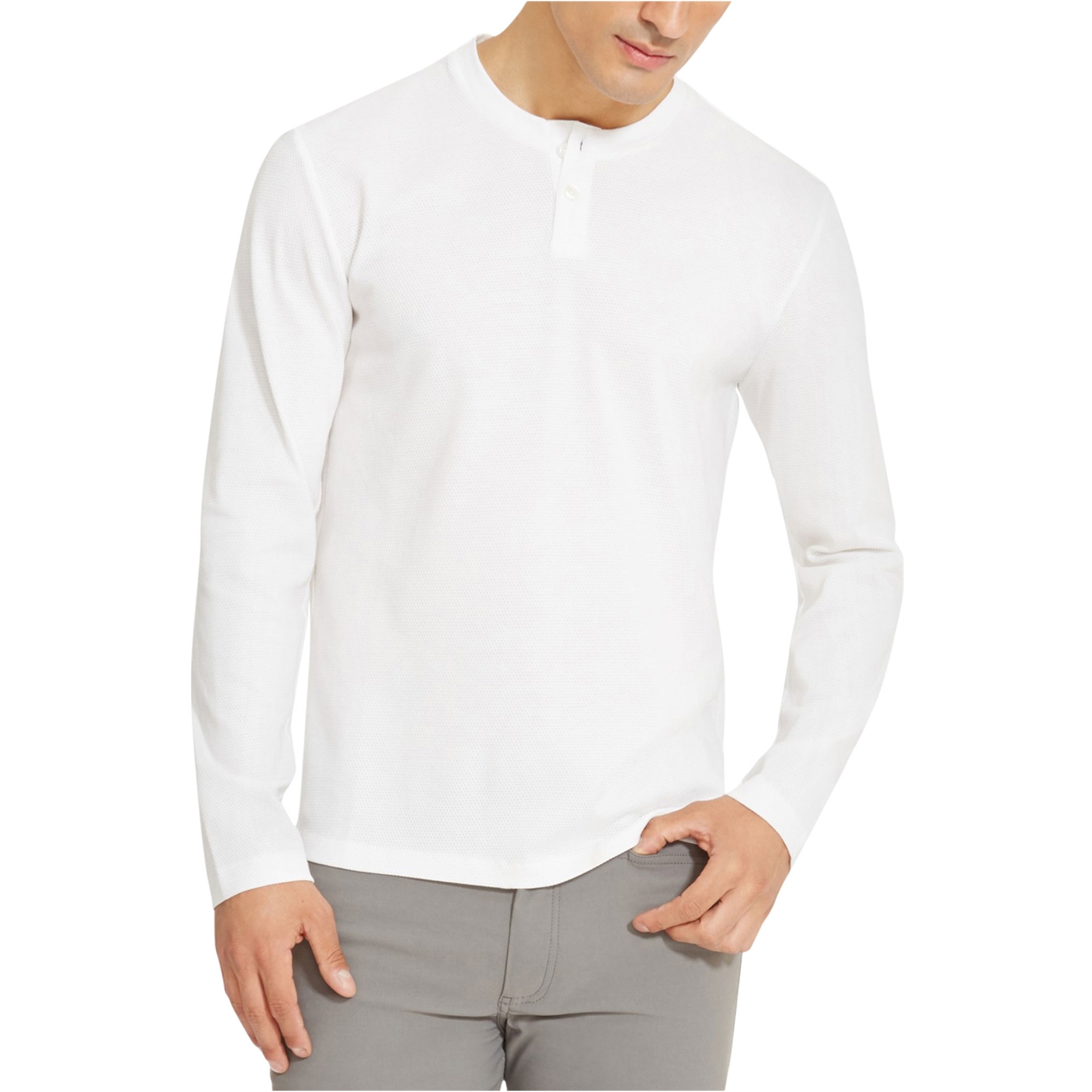 Kenneth Cole Mens Textured Henley Shirt | Mens Apparel | Free Shipping ...