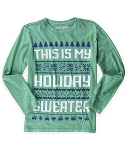BROTHERS Boys Holiday Sweater Graphic T-Shirt