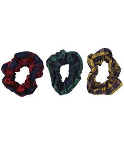 American Eagle Womens 3-Pack Plaid Hair Scrunchie