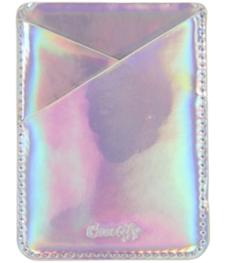 Casetify Womens Holographic Card Pocket Clip Case