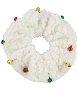 American Eagle Womens Sherpa With Bells Hair Scrunchie