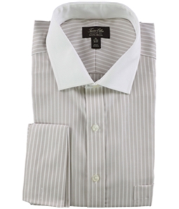 Tasso Elba Mens Bar Striped Button Up Dress Shirt