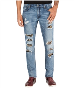 I-N-C Mens Studded Distressed Skinny Fit Jeans