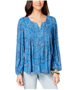 Style & Co. Womens Pintuck Peasant Blouse