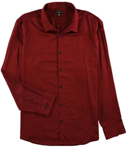 Alfani Mens Vesper Twill Button Up Shirt