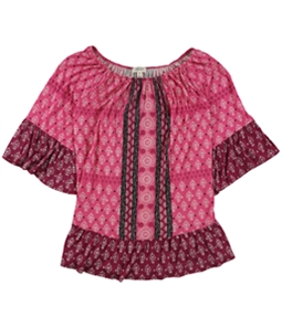 Style & Co. Womens Paisley Pullover Blouse