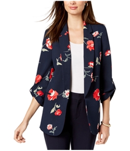 Nine West Womens Floral Blazer Jacket
