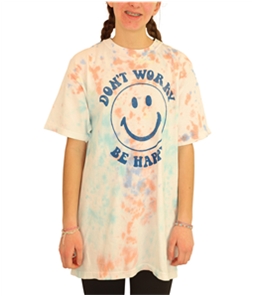 Junk Food Womens Don't Worry Be Happy Graphic T-Shirt