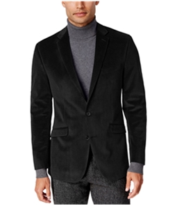 Kenneth Cole Mens Micro-Grid Two Button Blazer Jacket