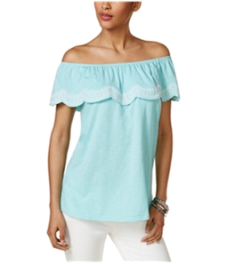 Style & Co. Womens Ruffled Knit Blouse