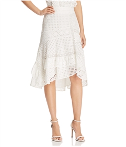 Joie Womens Eyelet High-Low Skirt