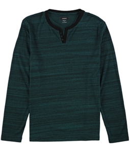 Alfani Mens Textured Henley Shirt