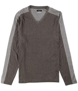 Alfani Mens Textured LS Basic T-Shirt