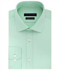 Tommy Hilfiger Mens Fitted Flex Button Up Dress Shirt