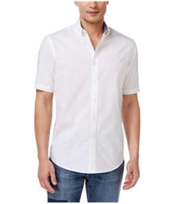 Club Room Mens Bancroft Poplin Button Up Shirt