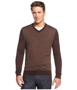 Club Room Mens Merino Wool Herringbone Pullover Sweater