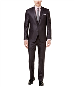 Kenneth Cole Mens Basketweave Two Button Formal Suit