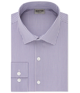 Kenneth Cole Mens Check Button Up Dress Shirt