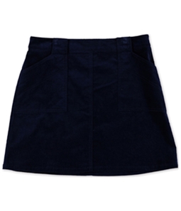 maison Jules Womens Soft Solid A-line Mini Skirt