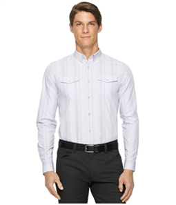 Calvin Klein Mens Gingham Slim Fit Button Up Shirt