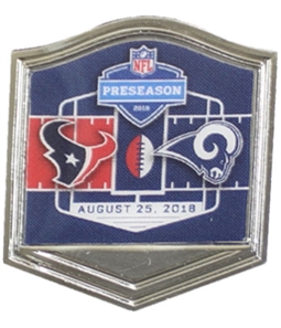 WinCraft Unisex Rams Vs Texans Preseason 2018 Pin Brooche