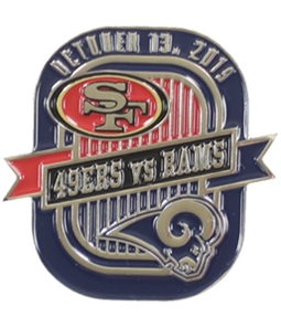 WinCraft Unisex Rams VS 49ers 10/13/19 Pin Brooche