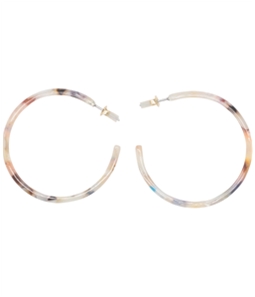 Banana Republic Womens Marbled Hoop Earrings