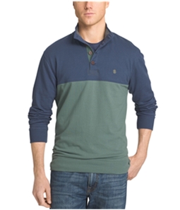 IZOD Mens Colorblocked Henley Shirt