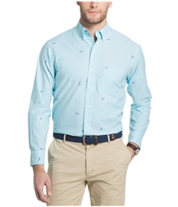 IZOD Mens Newport Oxford Button Up Shirt