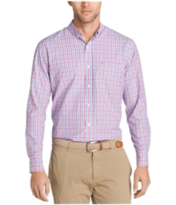 IZOD Mens Breeze Plaid Button Up Shirt