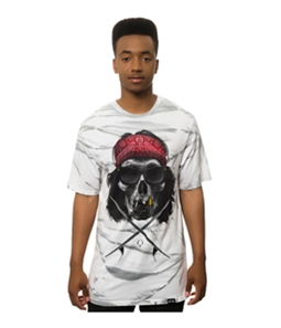ROOK Mens The Crossed Skull V2 Tie Dye Graphic T-Shirt