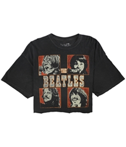 True Vintage Womens Beatles Crop Graphic T-Shirt
