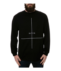 Black Scale Mens The Crossed LS Graphic T-Shirt